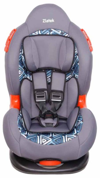 Zlatek Автокресло Compass lux мозаик (9-25 кг) / цвет серый + принт