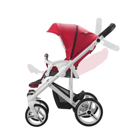 Bebetto Детская коляска 2 в 1 Magnum / цвет 193 зелено-серый (ткань) / рама черная