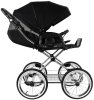 ROAN Коляска 2 в1 Bass Next Classic короб+прогул.(2 места)14d  (Caviar/Black/руч.Black)