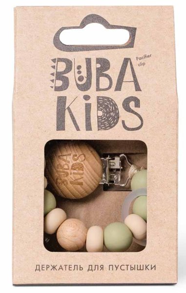 Buba Kids Держатель для пустышки Zefir / цвет шалфей