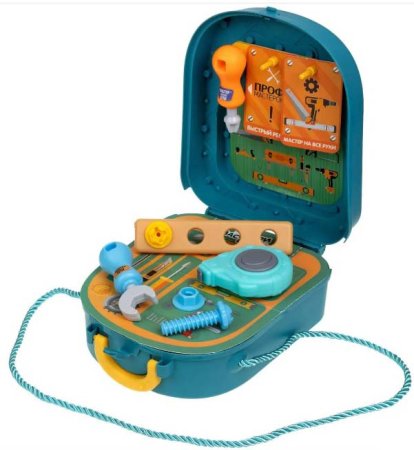 1toy Игровой набор "Мастерская" в рюкзачке, серия Профи