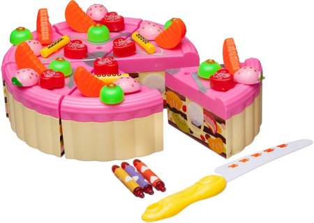 ABtoys Игрушечный фруктовый торт «Поздравляем!» из серии Помогаю Маме