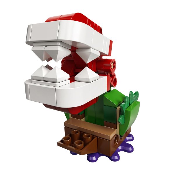 Lego Super Mario Конструктор Загадочное испытание растения-пираньи / разноцветный