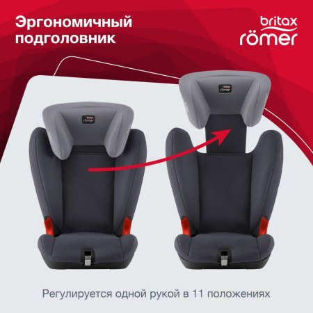 Britax Romer Детское автокресло Kidfix SL Black Series / цвет Storm Grey Trendline