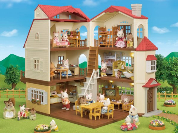 Sylvanian Families Набор "Большой дом со светом с Бельчатами"