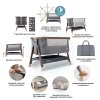 Колыбель Tutti Bambini (Тутти Бамбини) CoZee Luxe Walnut/Slate 211208/6581