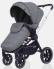 MowBaby Коляска 3 в 1 Zoom PU / цвет Silver Grey (серый, рама серебро)
