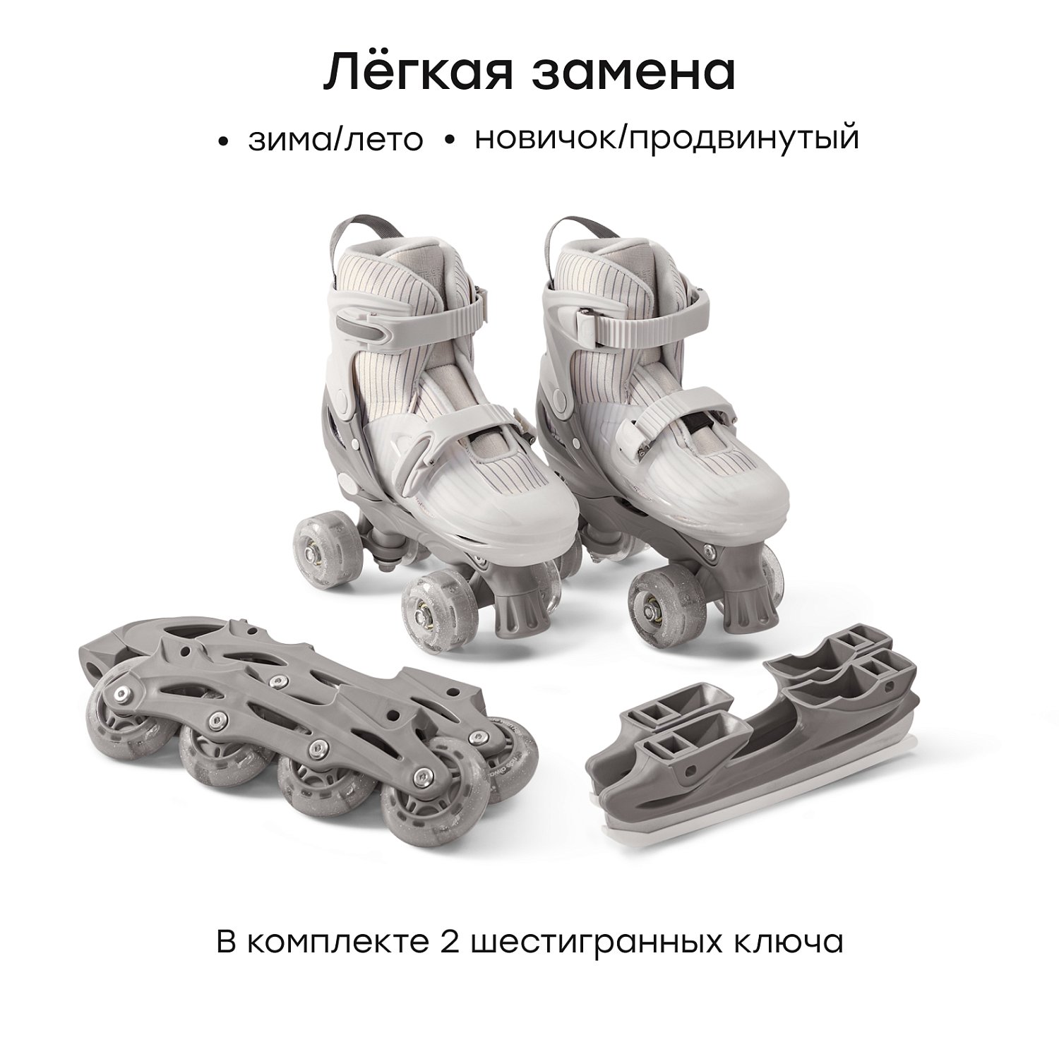 Ролики-коньки 3в1 SKROLLS «СКРОЛС»