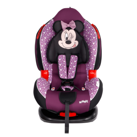 Siger Автокресло детское Кокон ISOFIX, серия Disney / цвет Микки Маус звезды фиолетовый