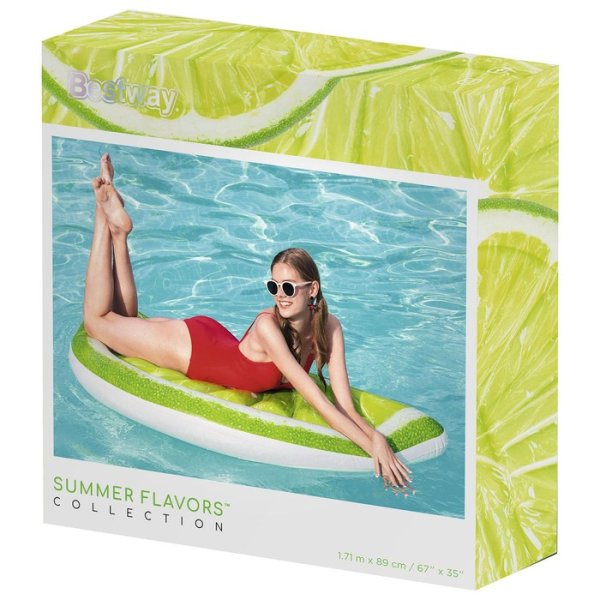 Bestway Матрас для плавания Tropical Lime 43246 / цвет зеленый