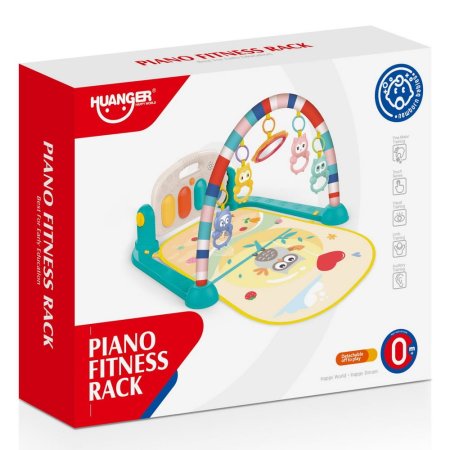 Huanger Развивающий коврик с пианино Совунья / цвет голубой
