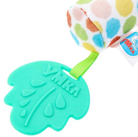 Умка Текстильная погремушка с пищалкой «Жираф»