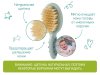 Roxi Kids Детская щеточка с натуральной щетиной с расческой / цвет серо-зеленый