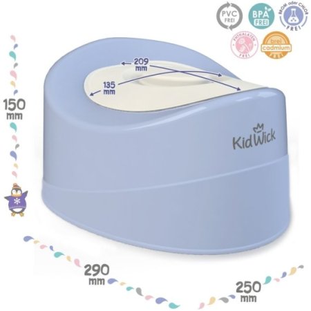 Горшок Kidwick МП Мини с крышкой (010502 фиолетовый с белой крышкой)
