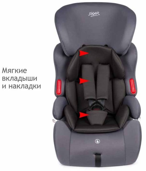 Siger Автокресло "Космо Люкс" (9-36 кг) / цвет маренго