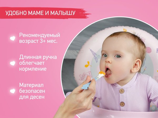 Roxy-kids Набор ложек для первого прикорма Bunny Cook / цвет голубой