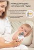 Комплект пустышек из натурального латекса S (0-6 мес), 2 шт,Baby blue/ Light grey классика, 