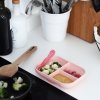 Beaba набор посуды из тарелки и ложки / цвет rose/розовый