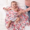 Aden&Anais Пеленка из бамбука White label Watercolor garder-roses / цвет белый