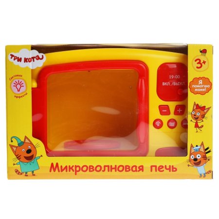 Играем вместе Микроволновая печь Три кота 313863 / цвет желтый, красный
