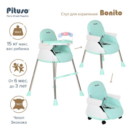 Pituso Стул для кормления Pituso Bonito / цвет Green/Зеленый