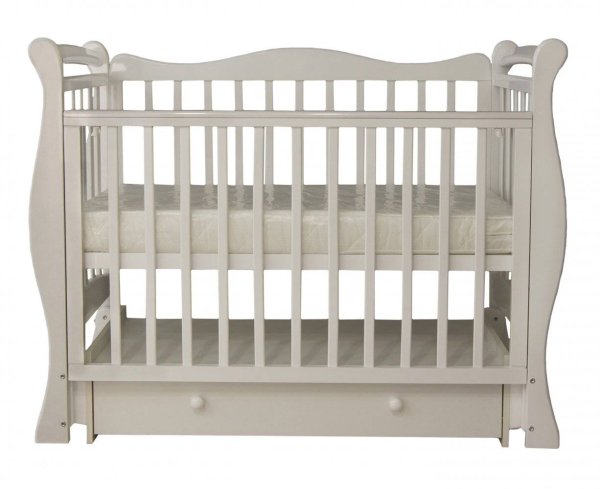 Bambini Moretti Кроватка "Амадеа" универсальный маятник / цвет  белый
