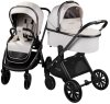 Коляска,экокожа 2в1 Amarobaby Motus Premium Ecco (молочный)