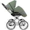 ROAN Коляска 2 в1 Bass Next короб+прогул.(2 места) (Sage Green/Black/руч.Black)