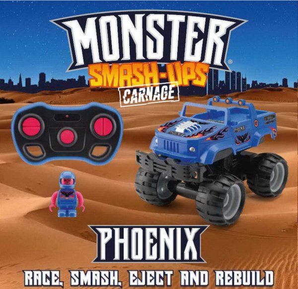 ABtoys Машинка р/у разбивающийся внедорожник "Monster Smash Ups", Phoenix