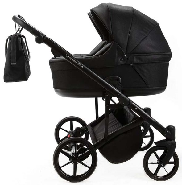 Adamex Коляска для двойни 2 в 1 Leo Duo / цвет черный
