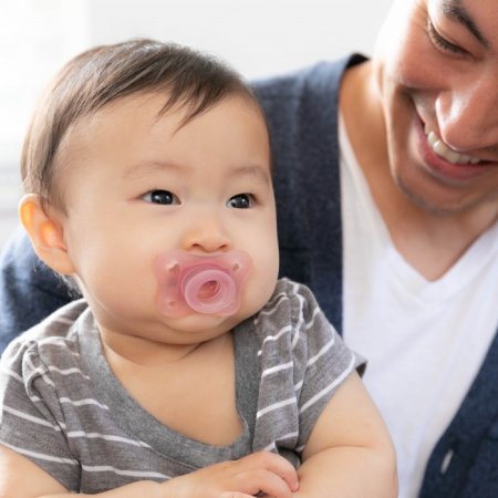Chicco Пустышка Physio Soft Mini, 0-2 месяца, силикон, 2 штуки /цвет розовый
