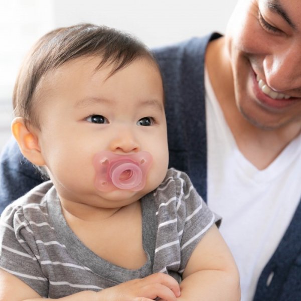 Chicco Пустышка Physio Soft Mini, 0-2 месяца, силикон, 2 штуки /цвет розовый