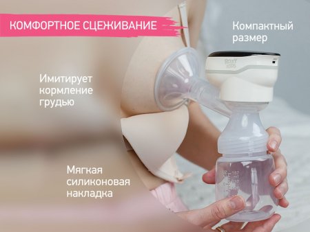 Roxy-kids Молокоотсос электрический с бутылочкой