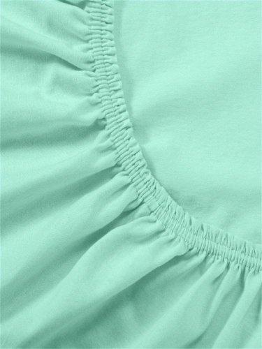 Fun Ecotex Простыня на резинке в детскую круглую кровать /размер 75х75 см/цвет зеленый
