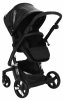 Ibebe Коляска 2 в 1 I-Stop Leathe / цвет crocodile black-black (черный)