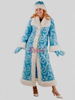 Карнавальный костюм для взрослых "Снегурочка мех" / размер 44-48 / рост 170 см