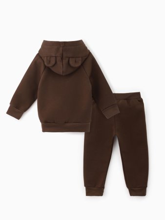 *(м)Костюм (толстов.и брюки)BASIC LINE,кофейный (р.74-80)