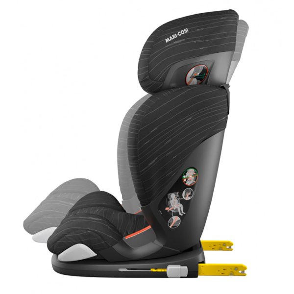 Maxi-Cosi Удерживающее устройство для детей 15-36 кг RodiFix Air Protect, цвет / Scribble Black (черный с полосками)