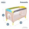 PITUSO Манеж-кровать 2-уровневый Granada, 120х60см / цвет Beige/Бежевый