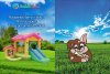 Perfetto Sport Батут надувной  "Casa per amici" / цвет желто-зеленый