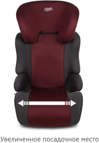 Siger Автокресло Смарт (15-36 кг) / цвет вишня