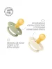 Набор пустышек латекс.BIBS Liberty Colour Symmetrical, 2 шт. - Eloise - Ivory/Sage, 0+ месяцев