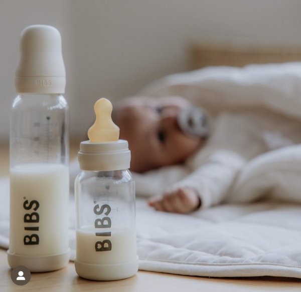 BIBS Бутылочка для кормления Baby Bottle Complete Set - Ivory 110ml