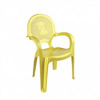DUNYA Детский стульчик пластиковый / цвет желтый					