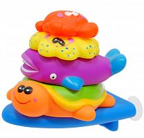 Набор для купания из 4 игрушек морских животных