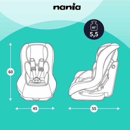 Nania Автокресло Maxim Eco (0-18 кг) / цвет черный