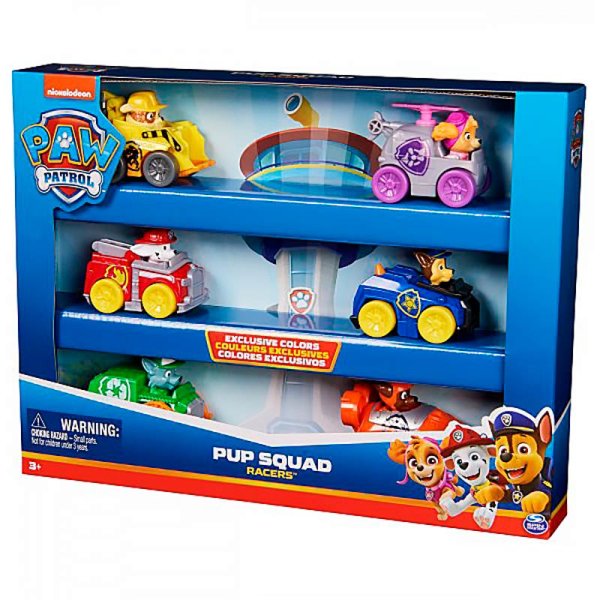 игрушка Щенячий патруль. Игровой набор, 6 машинок 6 см. Paw Patrol