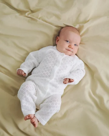 (м)LW5441 Комбинезон Loomknits  (р. 74, цв. кремовый)