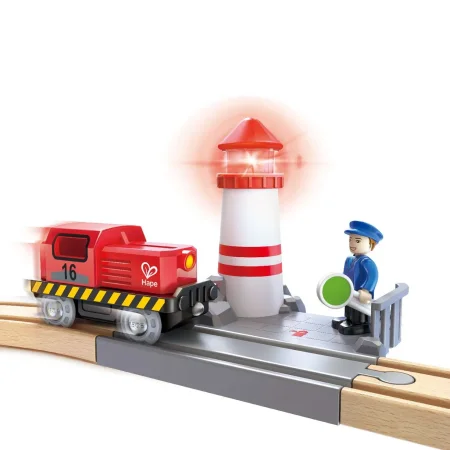 Hape Игровой набор Железнодорожные перевозки в порту / цвет коричневый