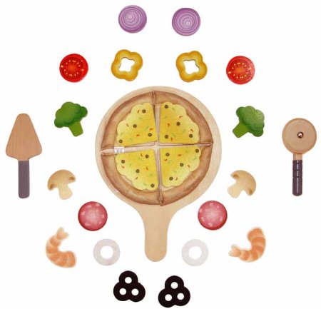Hape Игровой набор "Перфекто Пицца", 25 предметов